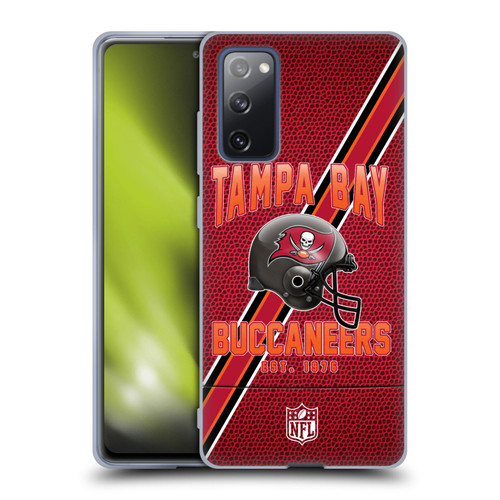 NFL Tampa Bay Buccaneers Logo Art Football Stripes Soft Gel Case for Samsung Galaxy S20 FE / 5G