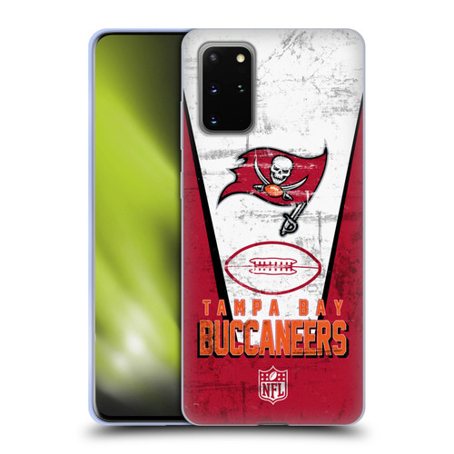 NFL Tampa Bay Buccaneers Logo Art Banner Soft Gel Case for Samsung Galaxy S20+ / S20+ 5G