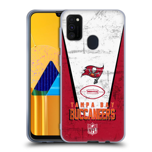 NFL Tampa Bay Buccaneers Logo Art Banner Soft Gel Case for Samsung Galaxy M30s (2019)/M21 (2020)