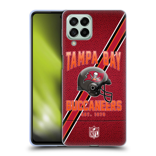 NFL Tampa Bay Buccaneers Logo Art Football Stripes Soft Gel Case for Samsung Galaxy M53 (2022)