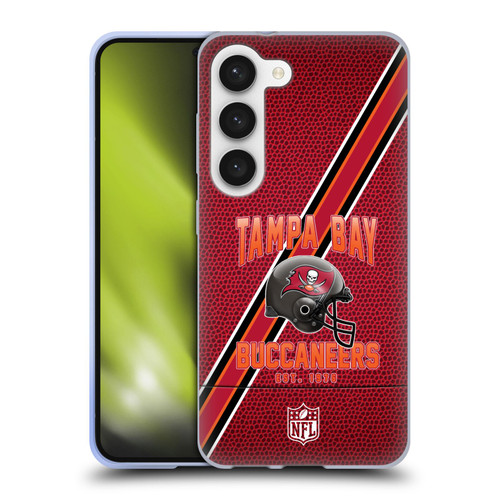 NFL Tampa Bay Buccaneers Logo Art Football Stripes Soft Gel Case for Samsung Galaxy S23 5G
