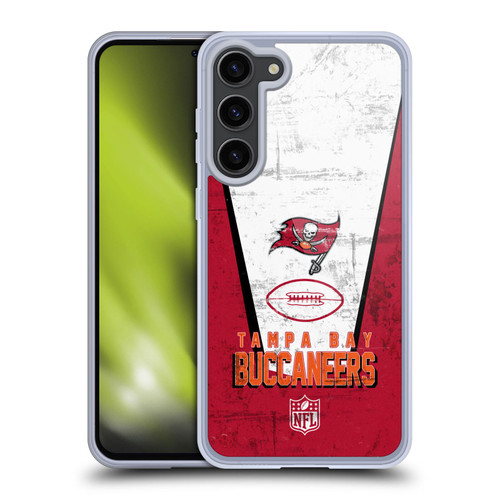 NFL Tampa Bay Buccaneers Logo Art Banner Soft Gel Case for Samsung Galaxy S23+ 5G