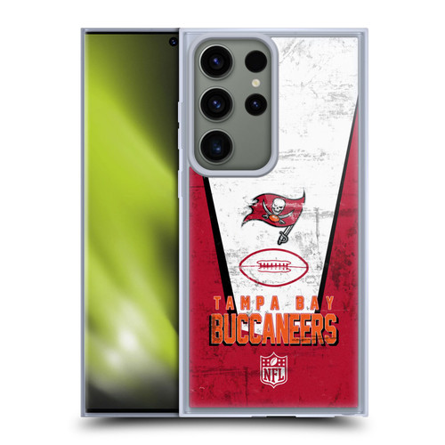 NFL Tampa Bay Buccaneers Logo Art Banner Soft Gel Case for Samsung Galaxy S23 Ultra 5G