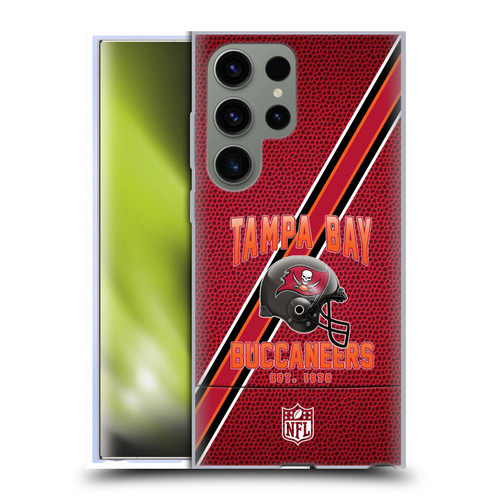 NFL Tampa Bay Buccaneers Logo Art Football Stripes Soft Gel Case for Samsung Galaxy S23 Ultra 5G