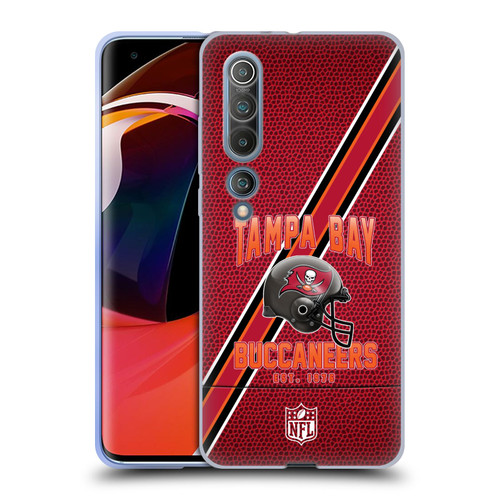 NFL Tampa Bay Buccaneers Logo Art Football Stripes Soft Gel Case for Xiaomi Mi 10 5G / Mi 10 Pro 5G