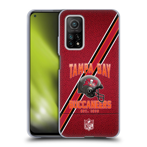 NFL Tampa Bay Buccaneers Logo Art Football Stripes Soft Gel Case for Xiaomi Mi 10T 5G