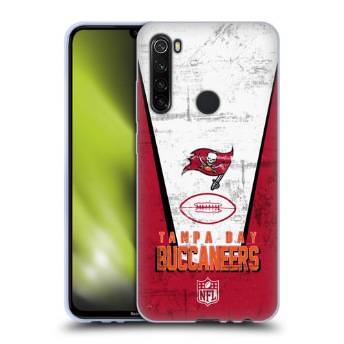NFL Tampa Bay Buccaneers Logo Art Banner Soft Gel Case for Xiaomi Redmi Note 8T