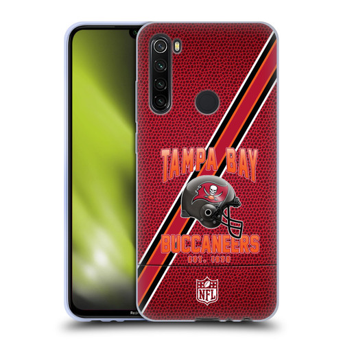 NFL Tampa Bay Buccaneers Logo Art Football Stripes Soft Gel Case for Xiaomi Redmi Note 8T