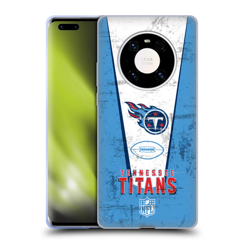 NFL Tennessee Titans Logo Art Banner Soft Gel Case for Huawei Mate 40 Pro 5G