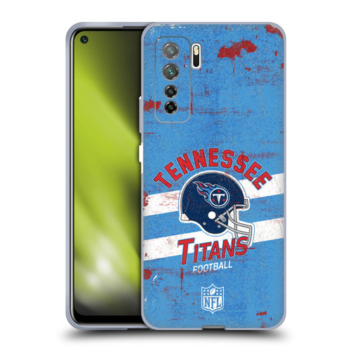 NFL Tennessee Titans Logo Art Helmet Distressed Soft Gel Case for Huawei Nova 7 SE/P40 Lite 5G
