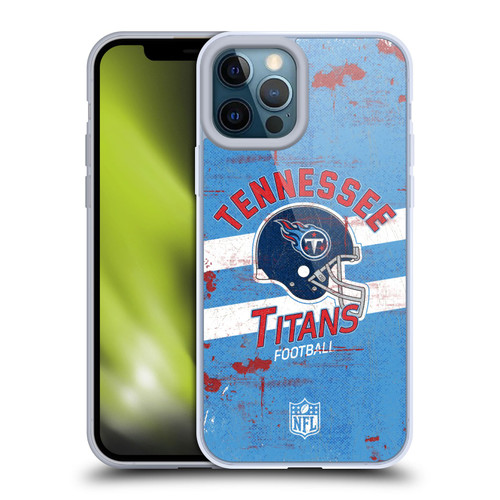 NFL Tennessee Titans Logo Art Helmet Distressed Soft Gel Case for Apple iPhone 12 Pro Max