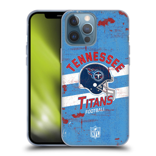 NFL Tennessee Titans Logo Art Helmet Distressed Soft Gel Case for Apple iPhone 13 Pro Max