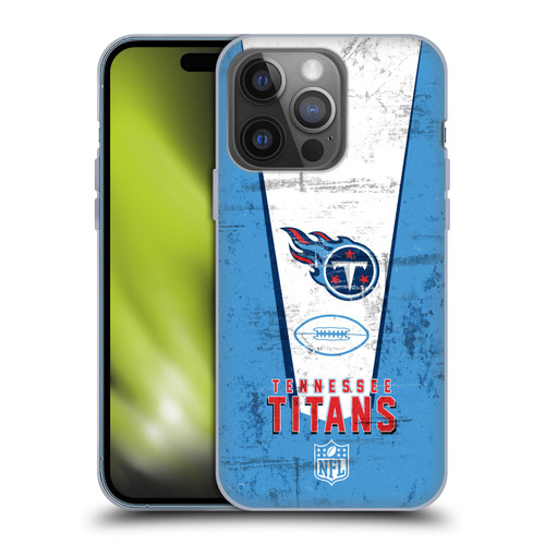 NFL Tennessee Titans Logo Art Banner Soft Gel Case for Apple iPhone 14 Pro