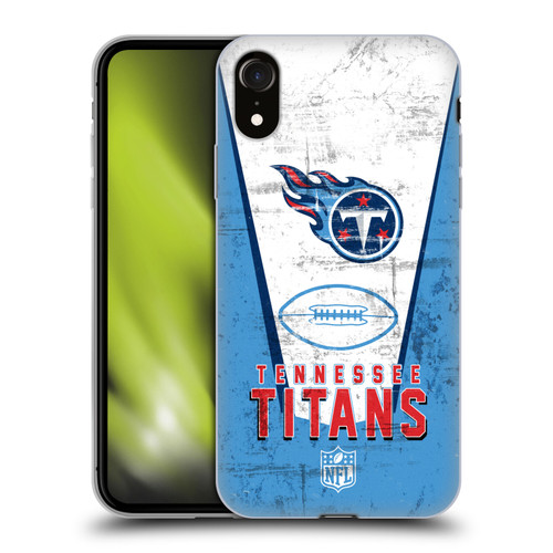 NFL Tennessee Titans Logo Art Banner Soft Gel Case for Apple iPhone XR
