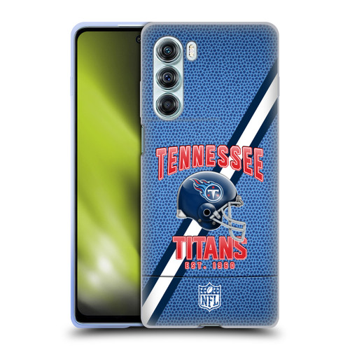 NFL Tennessee Titans Logo Art Football Stripes Soft Gel Case for Motorola Edge S30 / Moto G200 5G