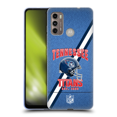 NFL Tennessee Titans Logo Art Football Stripes Soft Gel Case for Motorola Moto G60 / Moto G40 Fusion