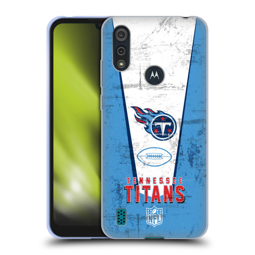 NFL Tennessee Titans Logo Art Banner Soft Gel Case for Motorola Moto E6s (2020)