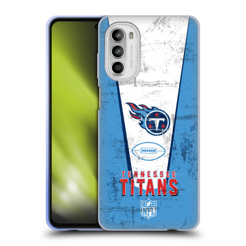 NFL Tennessee Titans Logo Art Banner Soft Gel Case for Motorola Moto G52