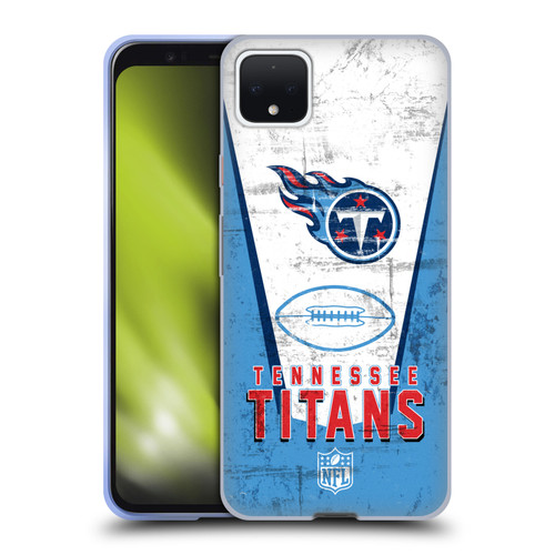 NFL Tennessee Titans Logo Art Banner Soft Gel Case for Google Pixel 4 XL