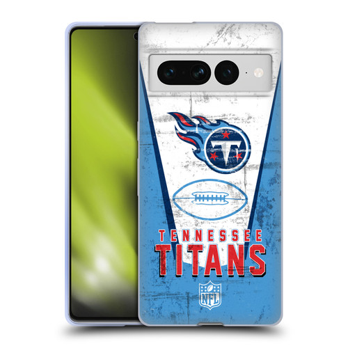 NFL Tennessee Titans Logo Art Banner Soft Gel Case for Google Pixel 7 Pro
