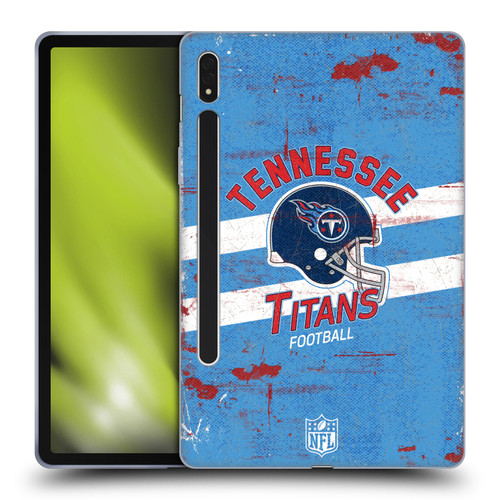 NFL Tennessee Titans Logo Art Helmet Distressed Soft Gel Case for Samsung Galaxy Tab S8