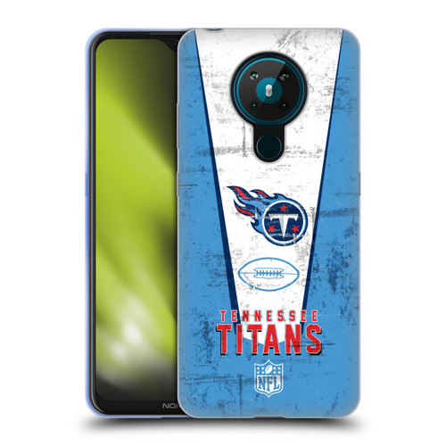 NFL Tennessee Titans Logo Art Banner Soft Gel Case for Nokia 5.3
