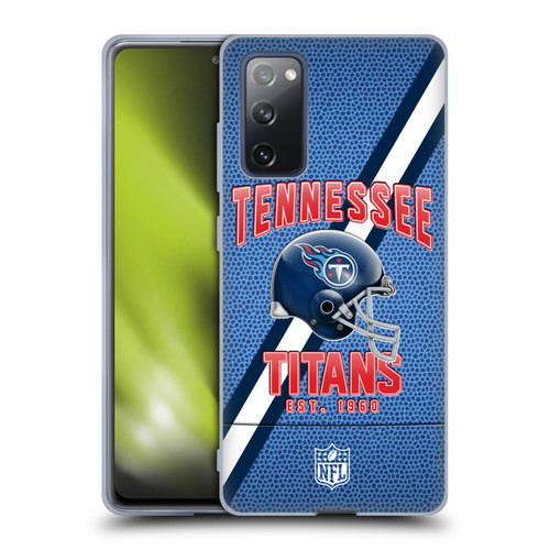 NFL Tennessee Titans Logo Art Football Stripes Soft Gel Case for Samsung Galaxy S20 FE / 5G