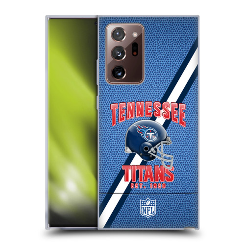 NFL Tennessee Titans Logo Art Football Stripes Soft Gel Case for Samsung Galaxy Note20 Ultra / 5G