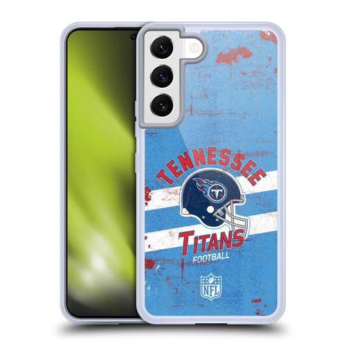 NFL Tennessee Titans Logo Art Helmet Distressed Soft Gel Case for Samsung Galaxy S22 5G