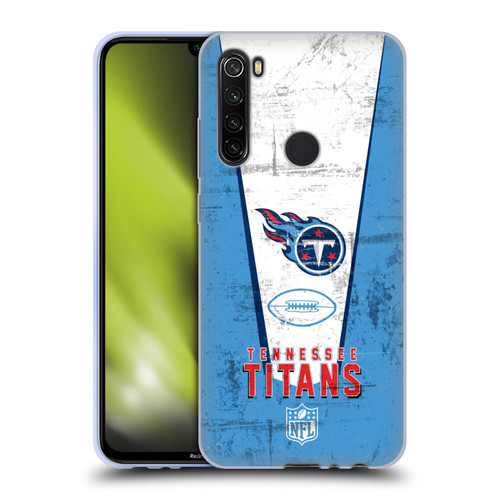 NFL Tennessee Titans Logo Art Banner Soft Gel Case for Xiaomi Redmi Note 8T