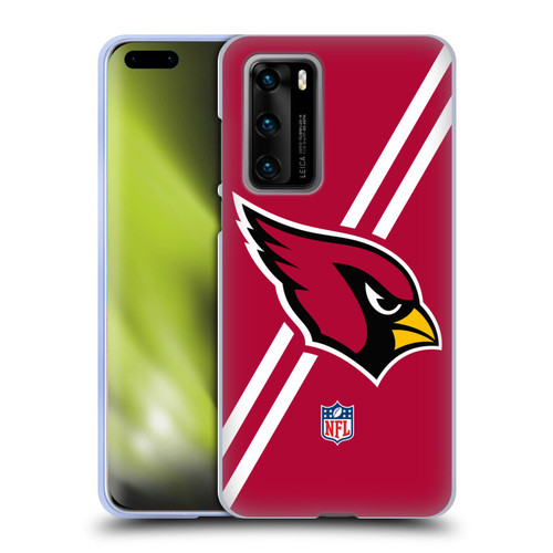 NFL Arizona Cardinals Logo Stripes Soft Gel Case for Huawei P40 5G NFL Arizona Cardinals Logo Stripes Soft Gel Case for Huawei P40 5G