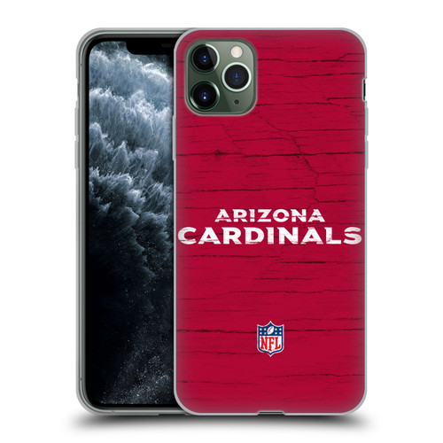NFL Arizona Cardinals Logo Distressed Look Soft Gel Case for Apple iPhone 11 Pro Max