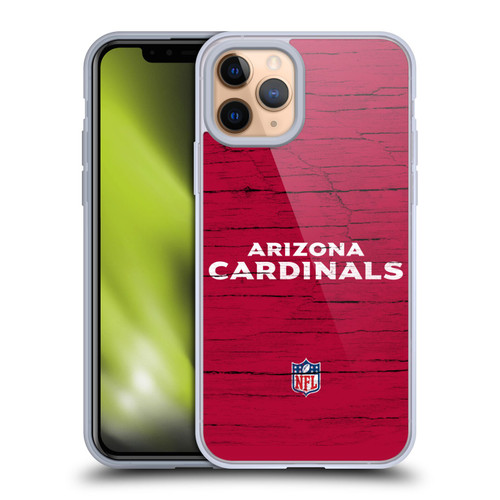 NFL Arizona Cardinals Logo Distressed Look Soft Gel Case for Apple iPhone 11 Pro