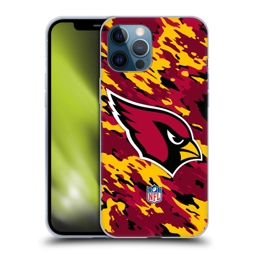 NFL Arizona Cardinals Logo Camou Soft Gel Case for Apple iPhone 12 Pro Max