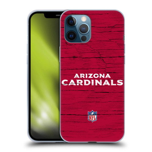NFL Arizona Cardinals Logo Distressed Look Soft Gel Case for Apple iPhone 12 Pro Max