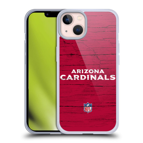 NFL Arizona Cardinals Logo Distressed Look Soft Gel Case for Apple iPhone 13