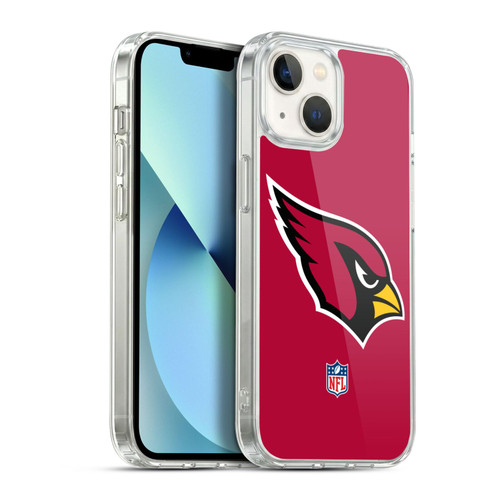 NFL Arizona Cardinals Logo Plain Soft Gel Case for Apple iPhone 13