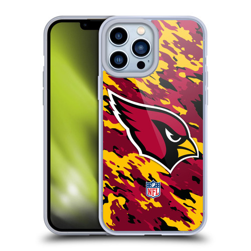 NFL Arizona Cardinals Logo Camou Soft Gel Case for Apple iPhone 13 Pro Max