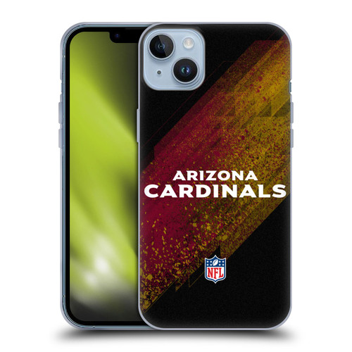 NFL Arizona Cardinals Logo Blur Soft Gel Case for Apple iPhone 14 Plus