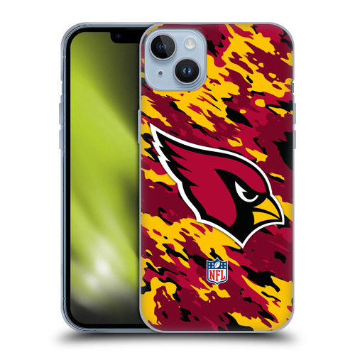NFL Arizona Cardinals Logo Camou Soft Gel Case for Apple iPhone 14 Plus