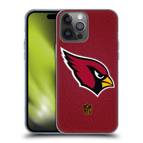 NFL Arizona Cardinals Logo Football Soft Gel Case for Apple iPhone 14 Pro Max