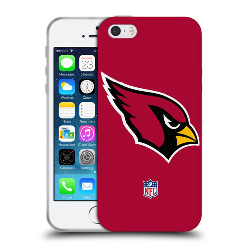 NFL Arizona Cardinals Logo Plain Soft Gel Case for Apple iPhone 5 / 5s / iPhone SE 2016