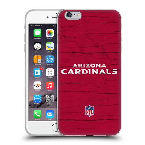 NFL Arizona Cardinals Logo Distressed Look Soft Gel Case for Apple iPhone 6 Plus / iPhone 6s Plus