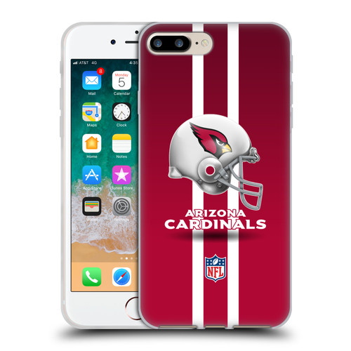 NFL Arizona Cardinals Logo Helmet Soft Gel Case for Apple iPhone 7 Plus / iPhone 8 Plus