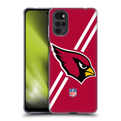 NFL Arizona Cardinals Logo Stripes Soft Gel Case for Motorola Moto G22