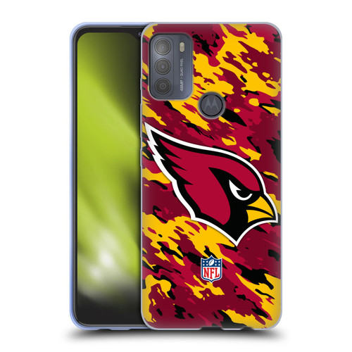 NFL Arizona Cardinals Logo Camou Soft Gel Case for Motorola Moto G50