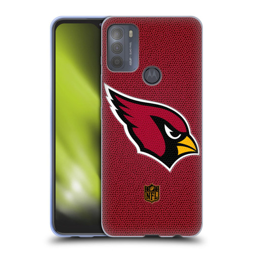NFL Arizona Cardinals Logo Football Soft Gel Case for Motorola Moto G50