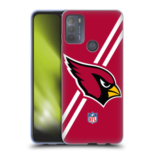 NFL Arizona Cardinals Logo Stripes Soft Gel Case for Motorola Moto G50