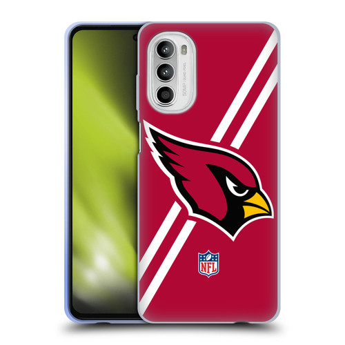 NFL Arizona Cardinals Logo Stripes Soft Gel Case for Motorola Moto G52