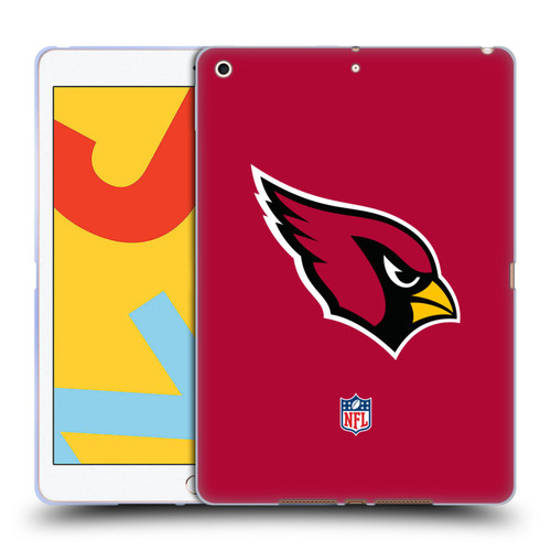 NFL Arizona Cardinals Logo Plain Soft Gel Case for Apple iPad 10.2 2019/2020/2021